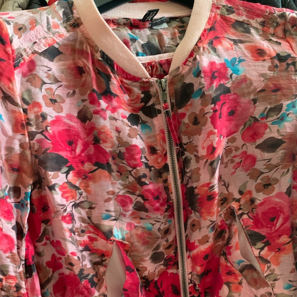 H&M floral print jacket
